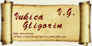 Vukica Gligorin vizit kartica